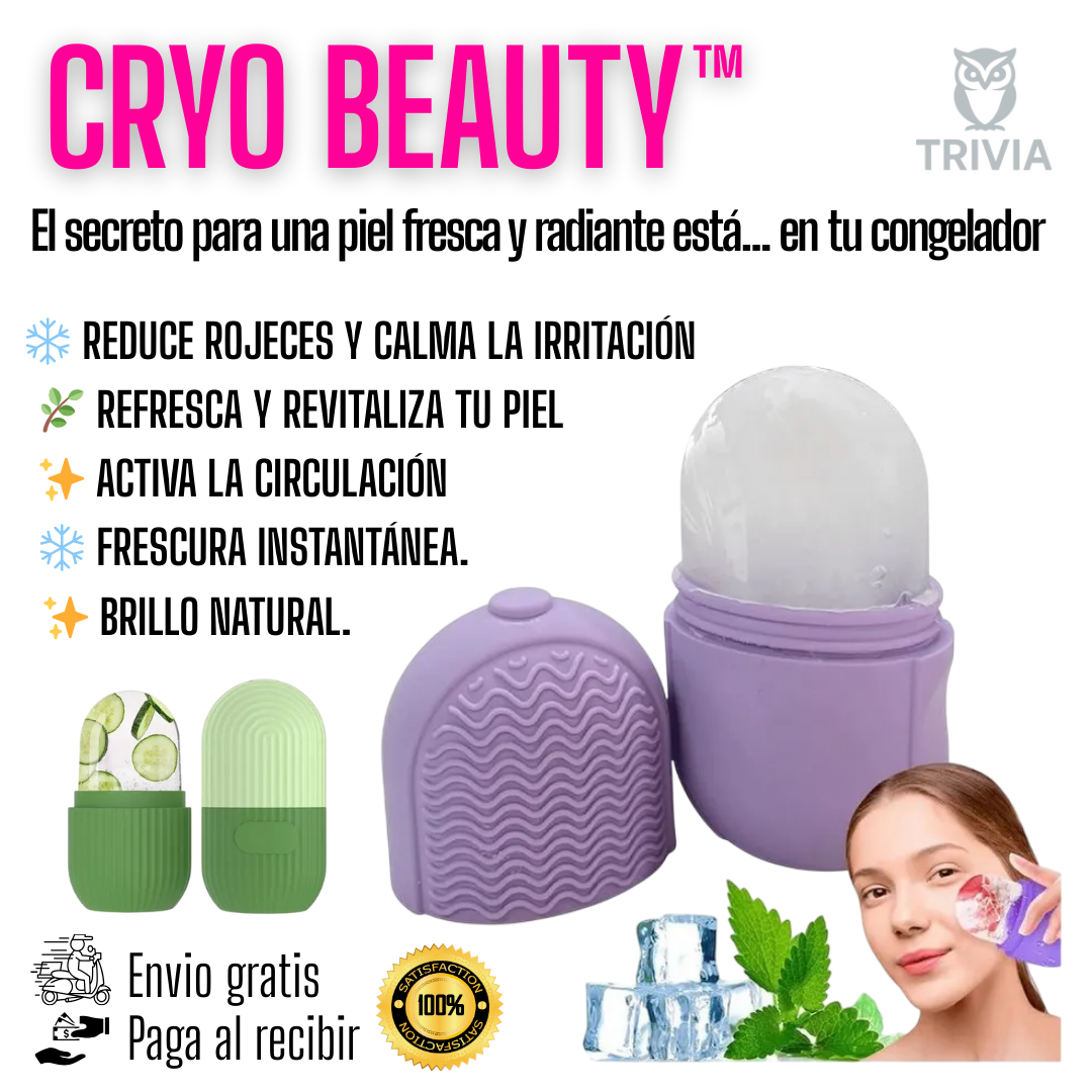 CRYO BEAUTY™ Molde Hielo Facial de Silicona